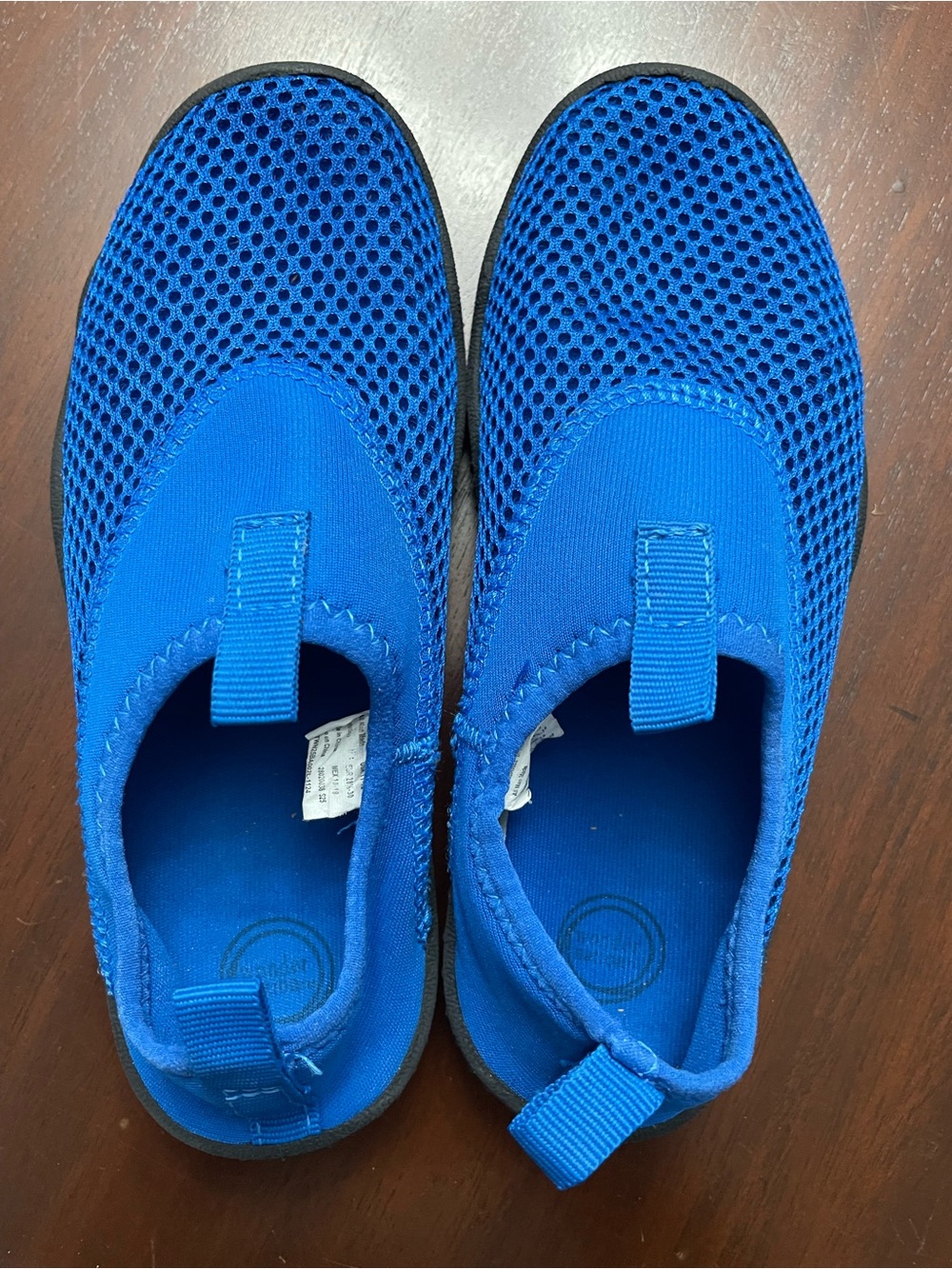 wonder nation Blue Slip-On Mesh Kids Water Shoes